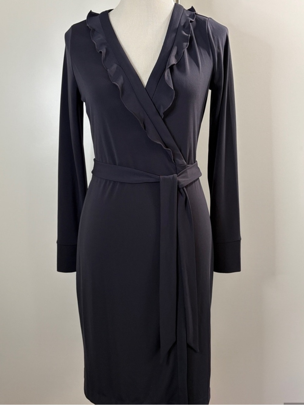 Ann Taylor Long Sleeve Wrap Dress, Size 4P
